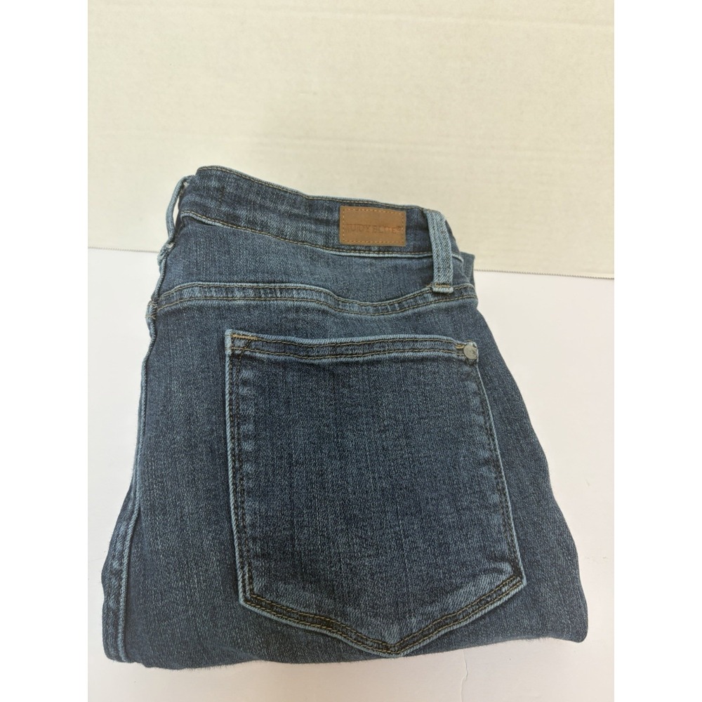 Judy Blue Skinny Fit Distressed Hi-Rise Jeans Size 13/31 Style #88417 Raw Hem